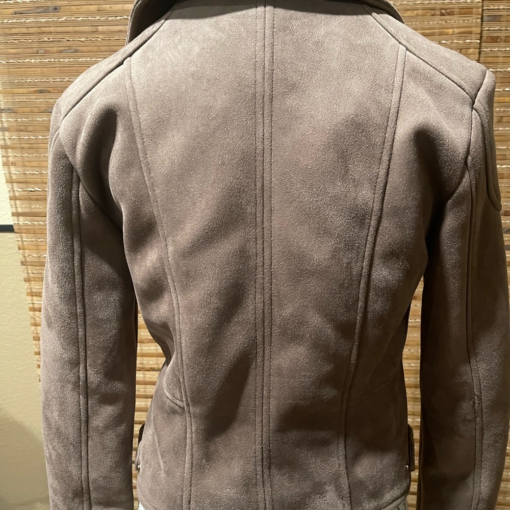 Suede Biker Jacket - image 2